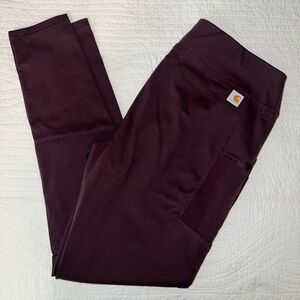 Carhartt Burgundy Thick Material Leggings